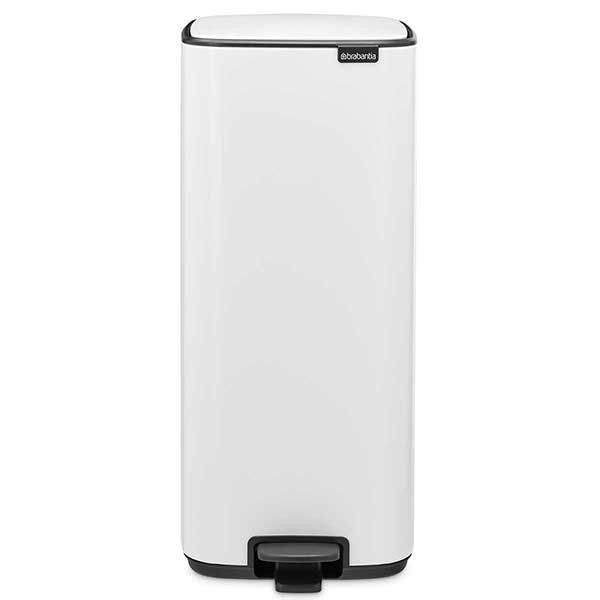 פח אשפה למטבח BO פדל 30 ליטר, לבן Brabantia + הנחה 10% לנרשמים לניוזלטר + משלוח חינם