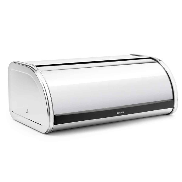 קופסת לחם גדולה, מבריק - מכסה מתגלגל Brabantia + הנחה 10% לנרשמים לניוזלטר
