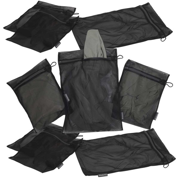 סט 9 שקיות רשת לכביסה עדינה, שחור Brabantia + הנחת כמות 50%
