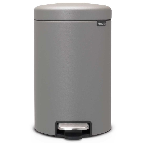 פח פדל 12 ליטר אפור בטון מינרלי Brabantia - NewIcon + הנחה 10% לנרשמים לניוזלטר