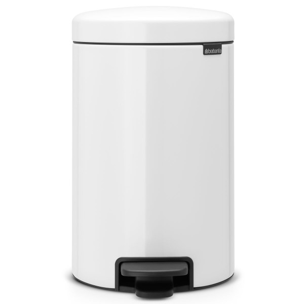 פח פדל 12 ליטר לבן Brabantia - NewIcon + משלוח חינם + הנחה 10% לנרשמים לניוזלטר