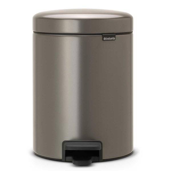 פח פדל 5 ליטר פלטינום Brabantia - NewIcon + הנחה 10% לנרשמים לניוזלטר + משלוח חינם
