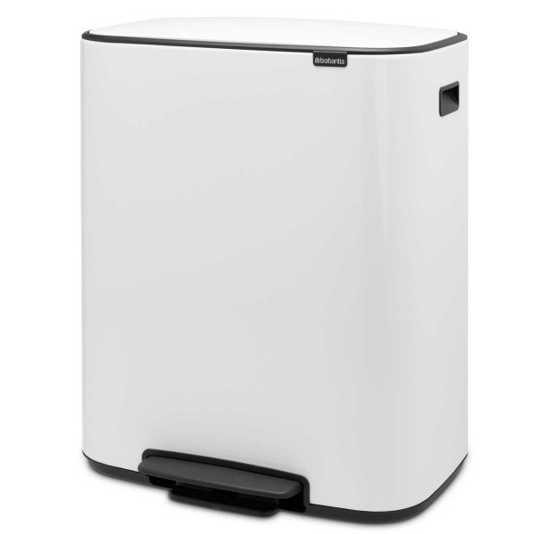 פח אשפה למטבח BO פדל 60 ליטר, לבן Brabantia + הנחה 10% לנרשמים לניוזלטר + משלוח חינם