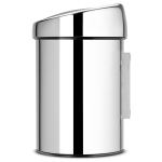 סט לשירותים מבריק עם פח נתלה Brabantia: פח טאץ נתלה 3 ליטר + מברשת אסלה קונית ברבנטיה + משלוח חינם + הנחה 10% לנרשמים לניוזלטר - Image 3