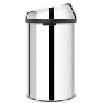 פח טאץ 60 ליטר, מבריק Brabantia + משלוח חינם + הנחה 10% לנרשמים לניוזלטר - Image 3