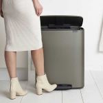 פח אשפה למטבח BO פדל 60 ליטר, פלטינום Brabantia + הנחה 10% לנרשמים לניוזלטר + משלוח חינם - Image 5