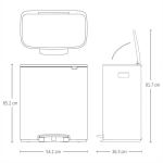 פח אשפה למטבח BO פדל 60 ליטר, פלטינום Brabantia + הנחה 10% לנרשמים לניוזלטר + משלוח חינם - Image 16