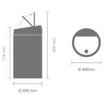 פח טאץ 60 ליטר בז׳ עדין, Brabantia + הנחה 10% לנרשמים לניוזלטר + משלוח חינם - Image 6